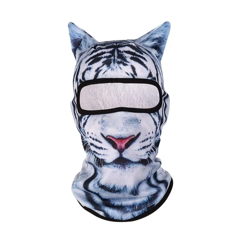 White Tiger Classic animal-print full-head mask